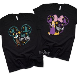 Verstricktes Paar Shirt, Rapunzel Shirt, Flynn Rider Shirt, meine verlorene Prinzessin, Flitterwochen T-Shirt, Seine Rapunzel Her Flynn Rider, Verlobung Shirt
