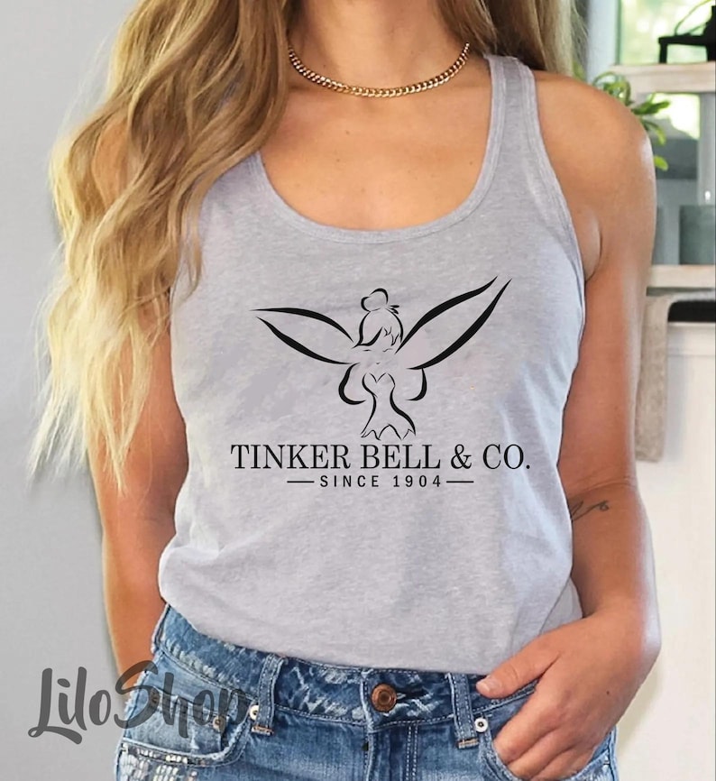 Tinkerbell Tank Top, Tinkerbell & Co Shirt, Peter Pan Shirt, Magical Vacation Tee, Neverland Tank, Women's Tank Top, Workout Racerback Tank image 2