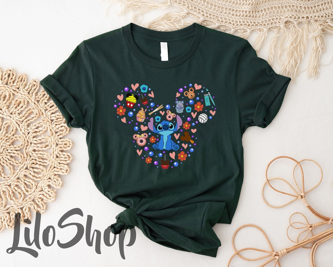Disney Mickey Mouse And Baby Stitch Friends With Walmart Shirt, Disney Gifts  For Women - Wear Love, Share Beauty