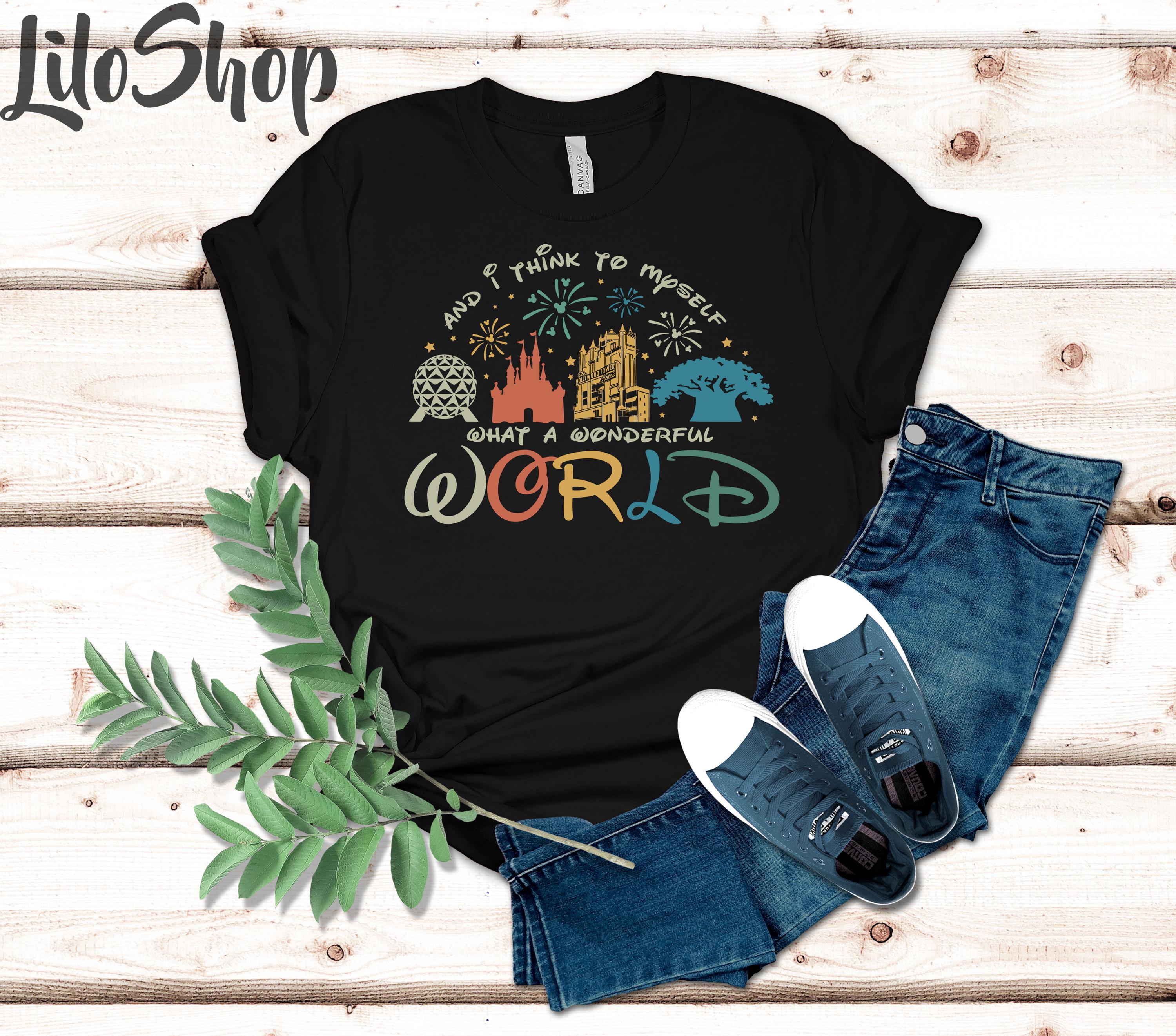 What A Wonderful World Shirt, Magic Kingdom Shirt, Epcot Family Trip Shirt, Magical Vacation Tee, Parks Inspired Shirt, Attractions Ride Tee