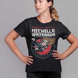 Karate Hottie Michelle Waterson Graphic Fighter Wear Unisex T-Shirt Black