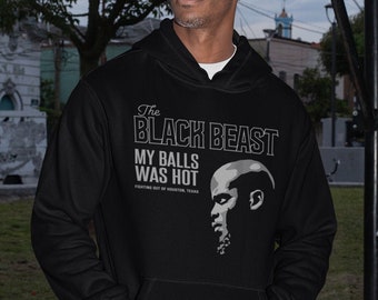 The Black Beast Derrick Lewis MMA Fighter Wear Graphic Unisex Hoodie