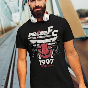 Pride FC Tokyo Japan Classic Graphic MMA Unisex T-Shirt Black