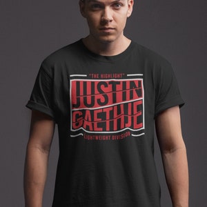 Justin Gaethje The Highlight Fighter Wear Unisex T-Shirt image 1
