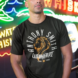 Lionheart Anthony Smith Graphic Fighter Wear Unisex T-Shirt zdjęcie 1