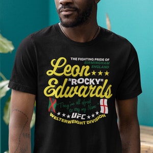 Leon Edwards Rocky MMA Graphic Fighter Wear Unisex T-Shirt image 1