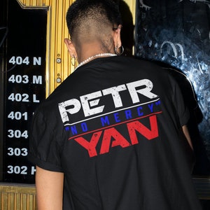 Petr Yan No Mercy Front & Back Graphic MMA Fighter Wear Unisex T-Shirt