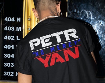 Petr Yan No Mercy Front & Back Graphic MMA Fighter Wear Unisex T-Shirt