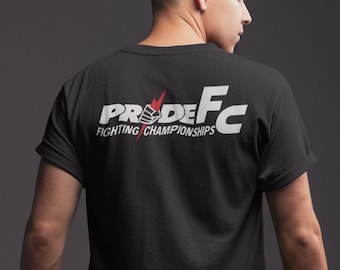 Pride Fighting Championship Front & Back MMA Graphic Fighter Wear Unisex T-Shirt