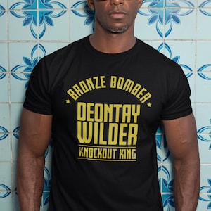 Deontay Bronze Bomber Wilder Boxing Fighter Wear Unisex T-Shirt Black