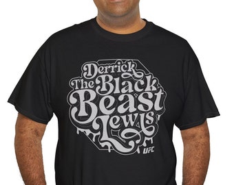 The Black Beast Derrick Lewis MMA Fighter Wear Graphic Unisex T-Shirt