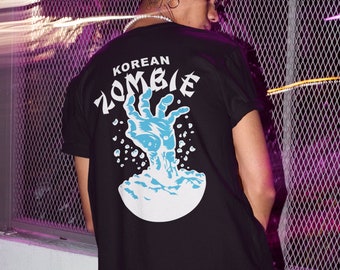 Korean Zombie Hand Chan Sung Jung Front & Back Grafik Unisex T-Shirt