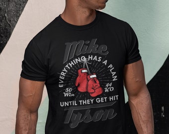 vintage Mike Tyson Tout a un plan Boxing Fighter Porter un t-shirt graphique