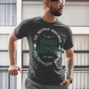 The Nigerian Nightmare Kamaru Usman Graphic Unisex T-Shirt 画像 1