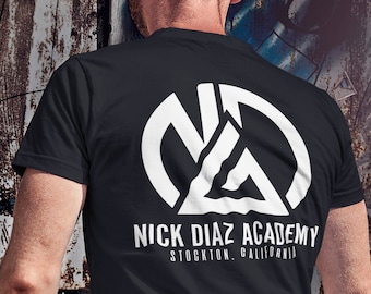 Nick Diaz Jiu Jitsu Front & Back Graphic Logo Unisex T-Shirt