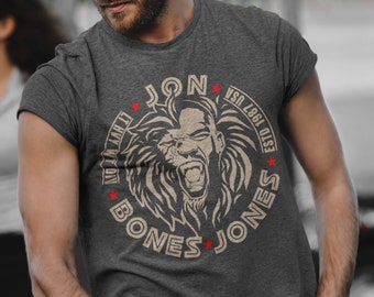Jon Jones Lion Graphic Fighter Wear Unisex T-Shirt