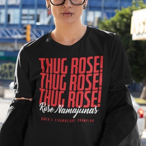 Thug Rose Namajunas WMMA Graphic Fighter Wear Unisex T-Shirt image 1