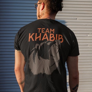 Team Khabib Graphic Front & Back Graphic Unisex T-Shirt image 1