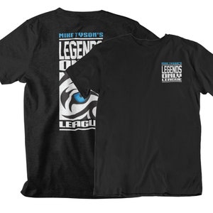 Legend Only Mike Tyson Boxing Front & Back Graphic Unisex T-Shirt Black