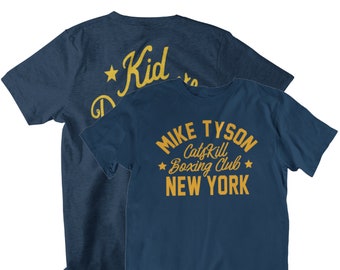 Kid Dynamite Classic Mike Tyson T-shirt unisexe graphique avant et arrière