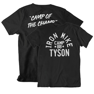 Iron Mike Tyson Camp of the Champ Graphic Unisex T-Shirt Black