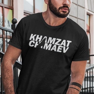 Camiseta unisex Ropa de luchador gráfico Khamzat Chimaev Borz imagen 1