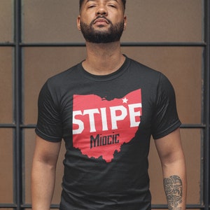 Stipe Miocic Ohio Pride MMA Fighter Wear Graphic Unisex T-Shirt Black