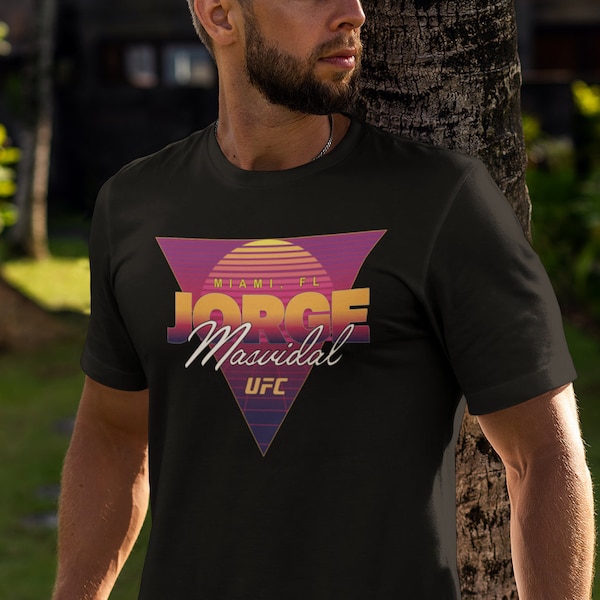 Jorge Gamebred Masvidal Sunset Graphic Fighter Wear Unisex T-Shirt