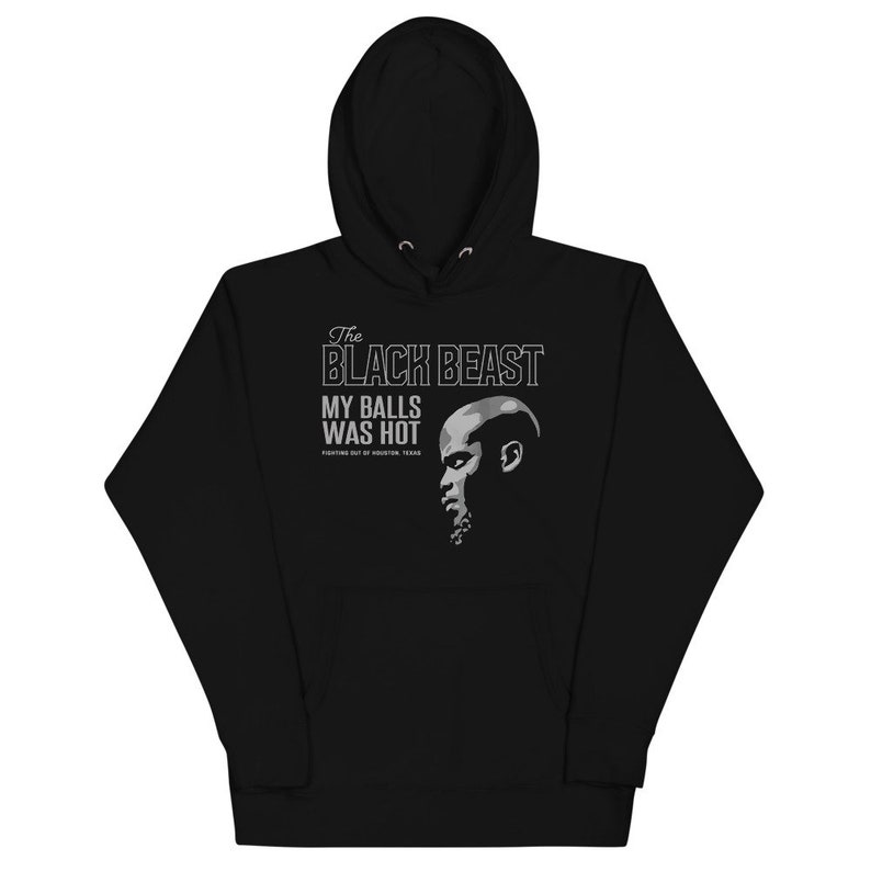 The Black Beast Derrick Lewis MMA Fighter Wear Graphic Unisex Hoodie image 4