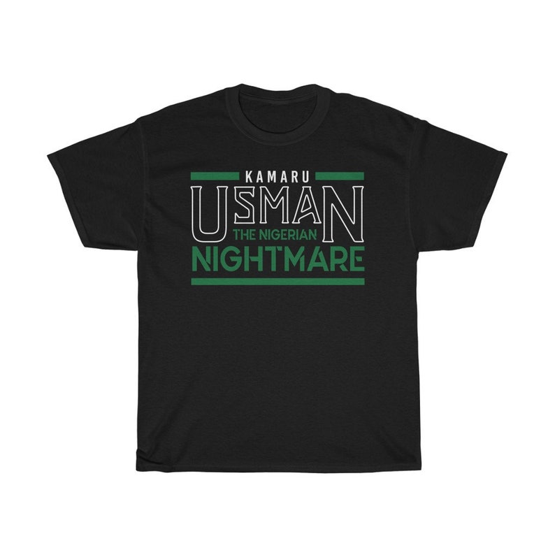 Kamaru Usman The Nigerian Nightmare Graphic Unisex T-Shirt Black