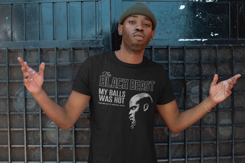 The Black Beast Derrick Lewis MMA Fighter Wear Graphic Unisex T-Shirt Black