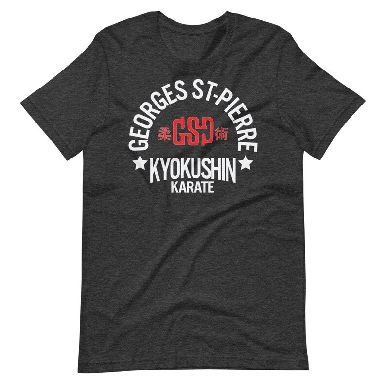 Georges St-Pierre GSP Montreal Kyokushin Karate Unisex T-Shirt Dark Grey Heather