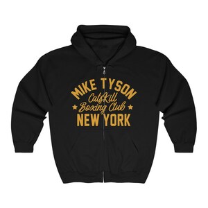 Kid Dynamite Classic Mike Tyson Front & Back Graphic Full Zip Hooded Sweatshirt image 5