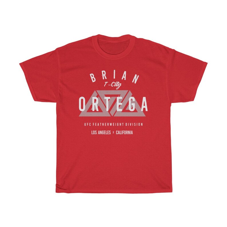 Brian Ortega T-City Jiu Jitsu Fighter Wear Unisex T-Shirt Red