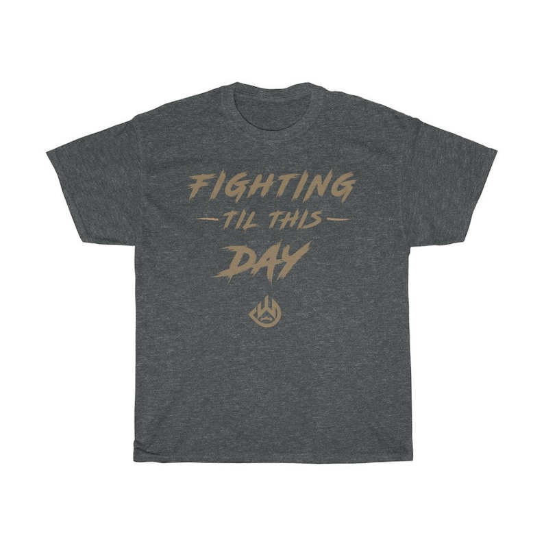 Fighting Til This Day Graphic Deontay Wilder Boxing Fighter Wear Unisex T-Shirt Dark Heather