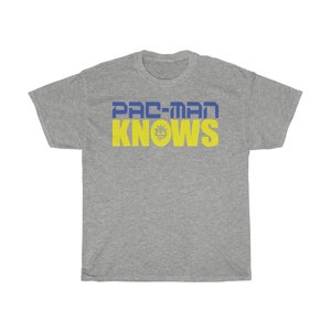 PacMan Knows Graphic Manny Pacquiao Unisex T-Shirt Sport Grey