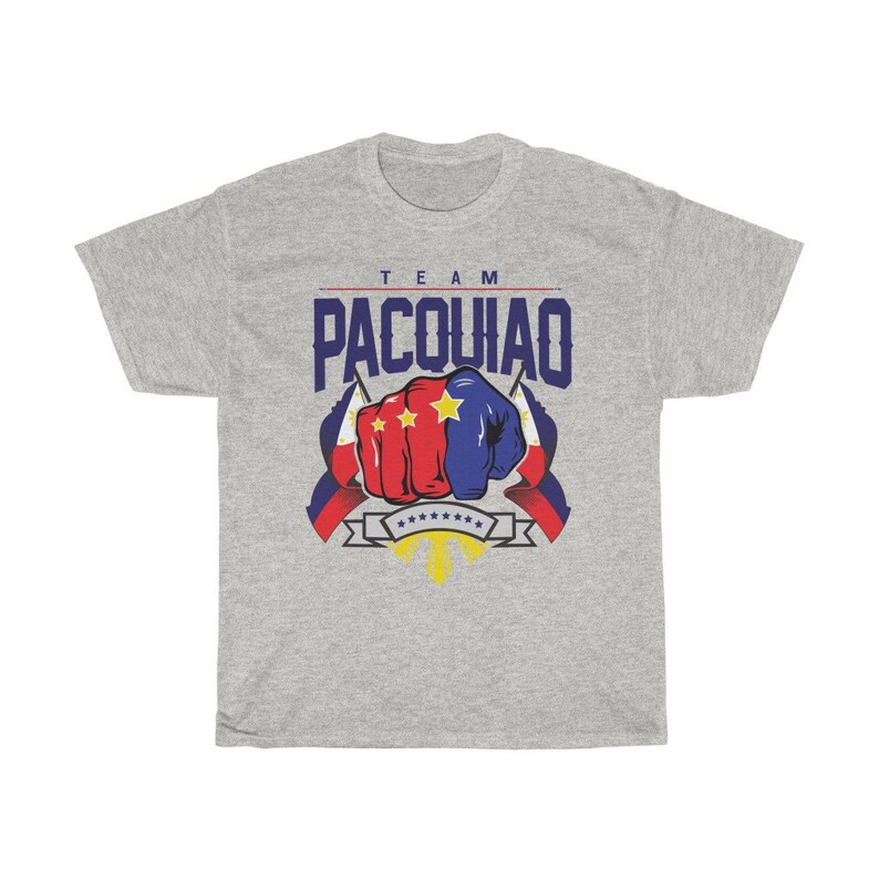 Team Pacquiao Boxing Legend Graphic Unisex T-Shirt Ash