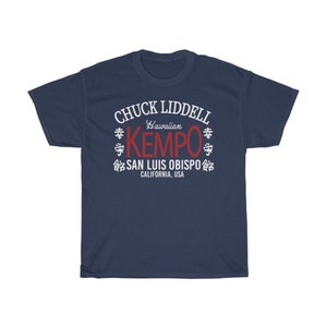 Chuck Liddell Hawaiian Kempo Classic Fighter Wear Unisex T-Shirt Navy