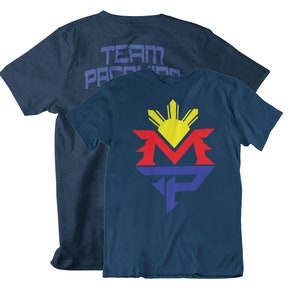 Classic Manny Pacquiao Graphic Front & Back Unisex T-Shirt Navy