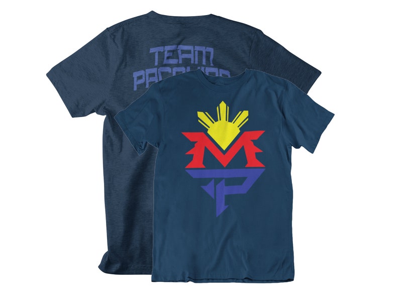 Classic Manny Pacquiao Graphic Front & Back Unisex T-Shirt Navy