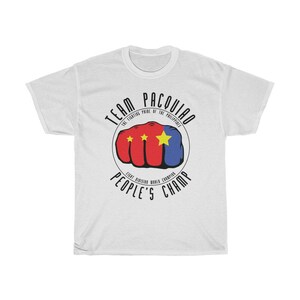 Team Manny Pacquiao Boxing People's Champ Graphic Unisex T-Shirt White