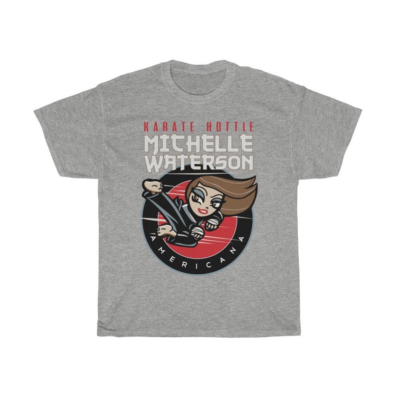 Karate Hottie Michelle Waterson Graphic Fighter Wear Unisex T-Shirt Sport Grey