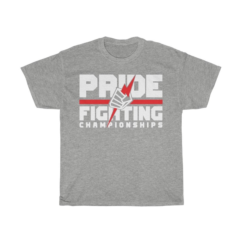Pride FC Classic Graphic MMA Unisex T-Shirt Sport Grey