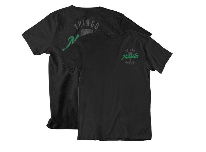 Thiago Marreta Santos Front & Back Graphic Unisex T-Shirt Black