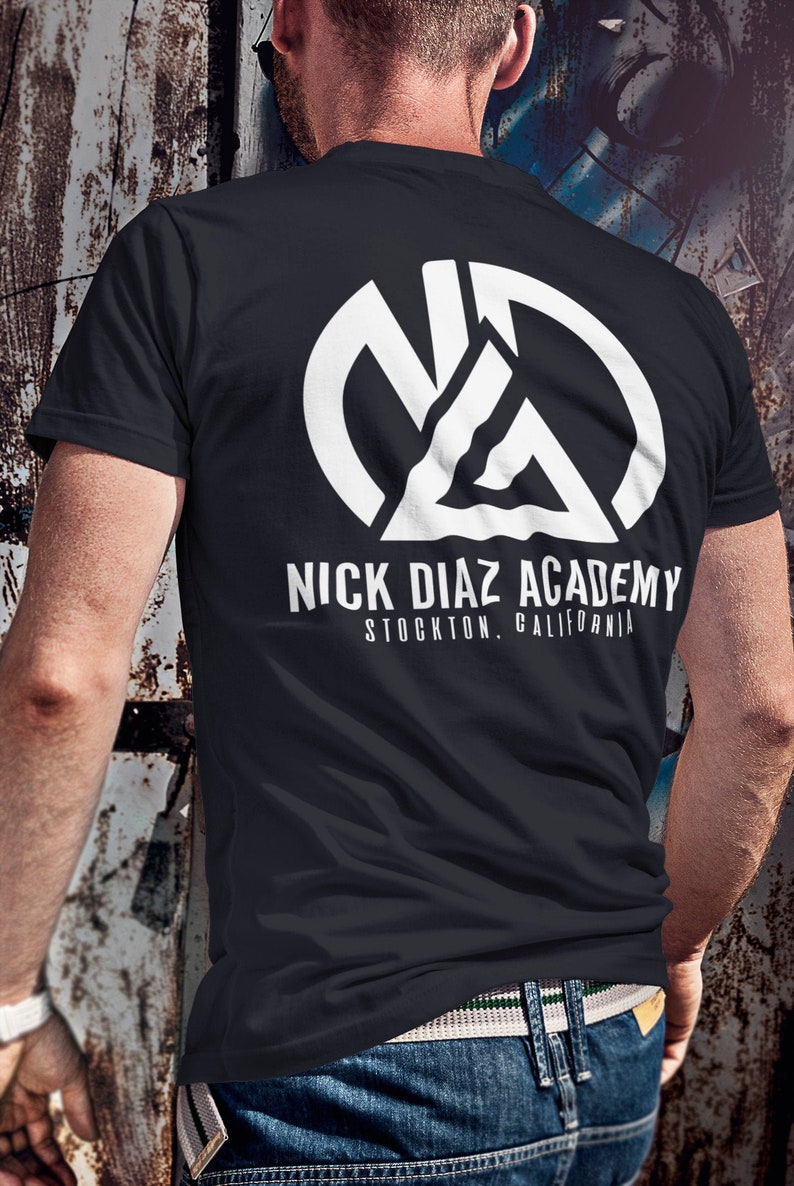 Nick Diaz Jiu Jitsu Front & Back Graphic Logo Unisex T-Shirt image 1