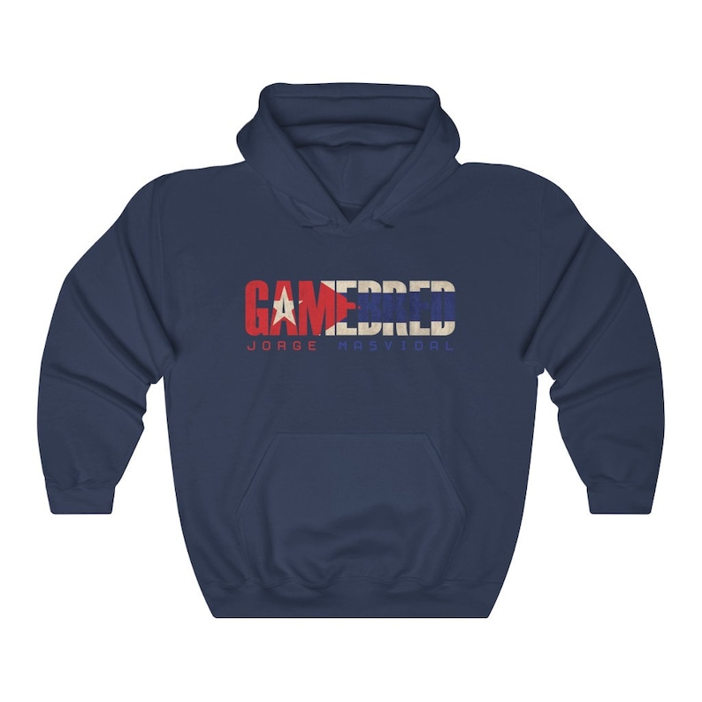 Gamebred Jorge Masvidal MMA Fighter Wear Unisex Hoodie Navy