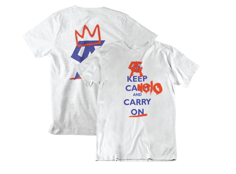 Keep Canelo and Carry On Graphic Front & Back Unisex T-Shirt White