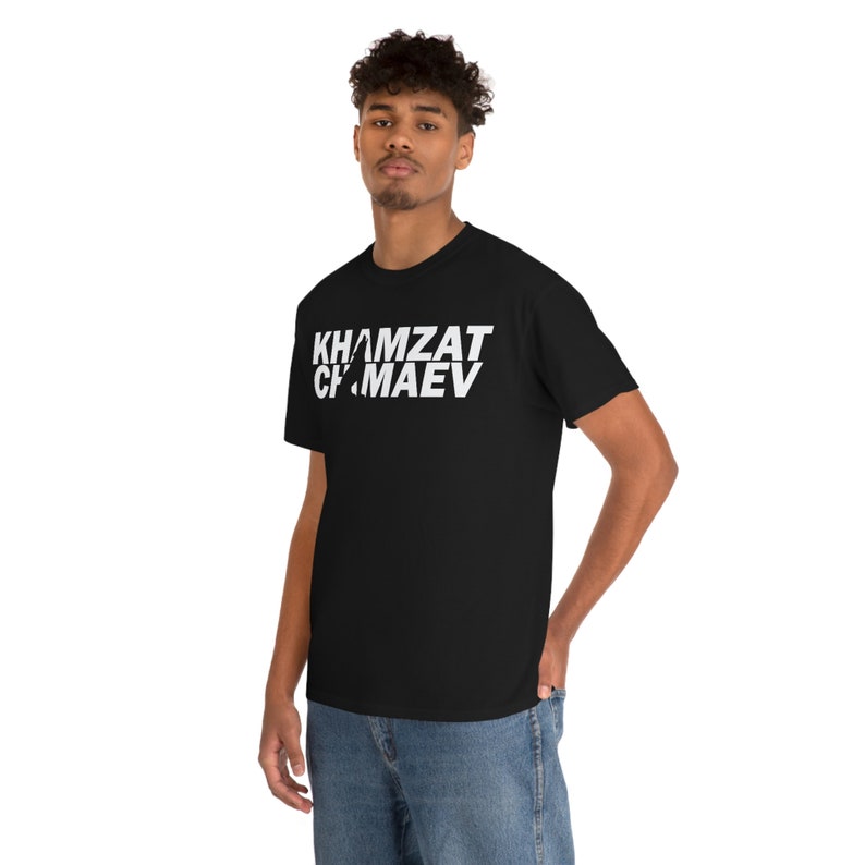Camiseta unisex Ropa de luchador gráfico Khamzat Chimaev Borz imagen 3