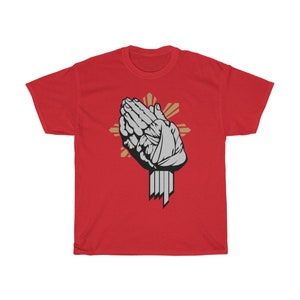 Manny Pacquiao Praying Hand Boxing Icon Graphic Unisex T-Shirt Red