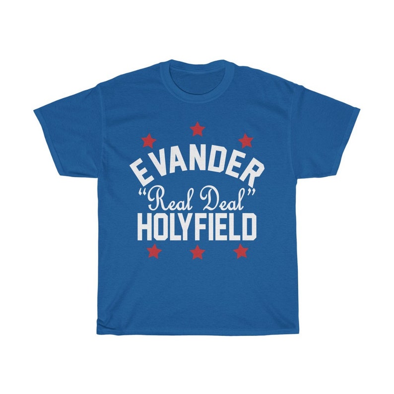 Real Deal Evander Holyfield Graphic Boxing Legend Unisex T-Shirt Royal